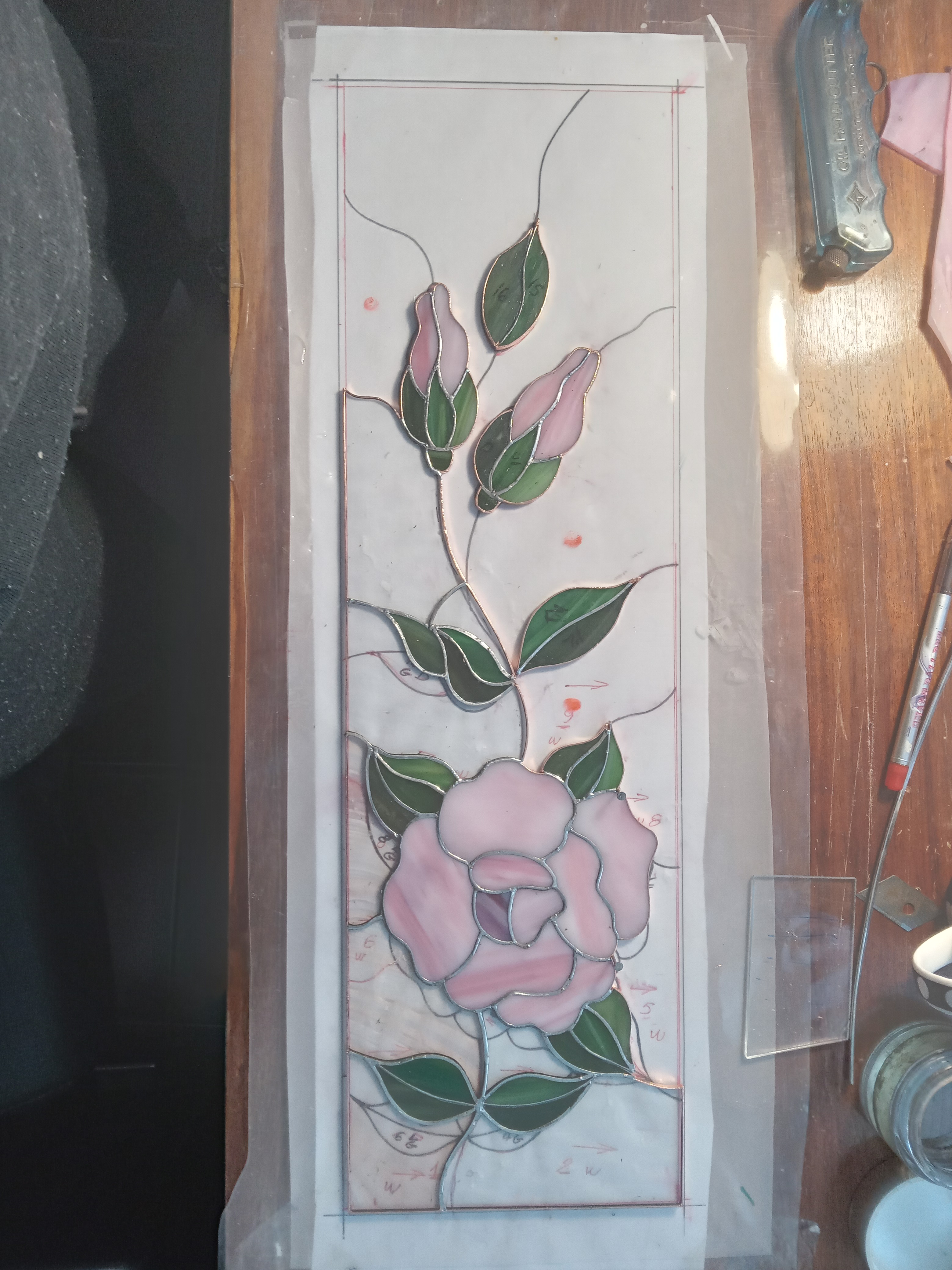 Door Model 226 — Rosevine Grace detail