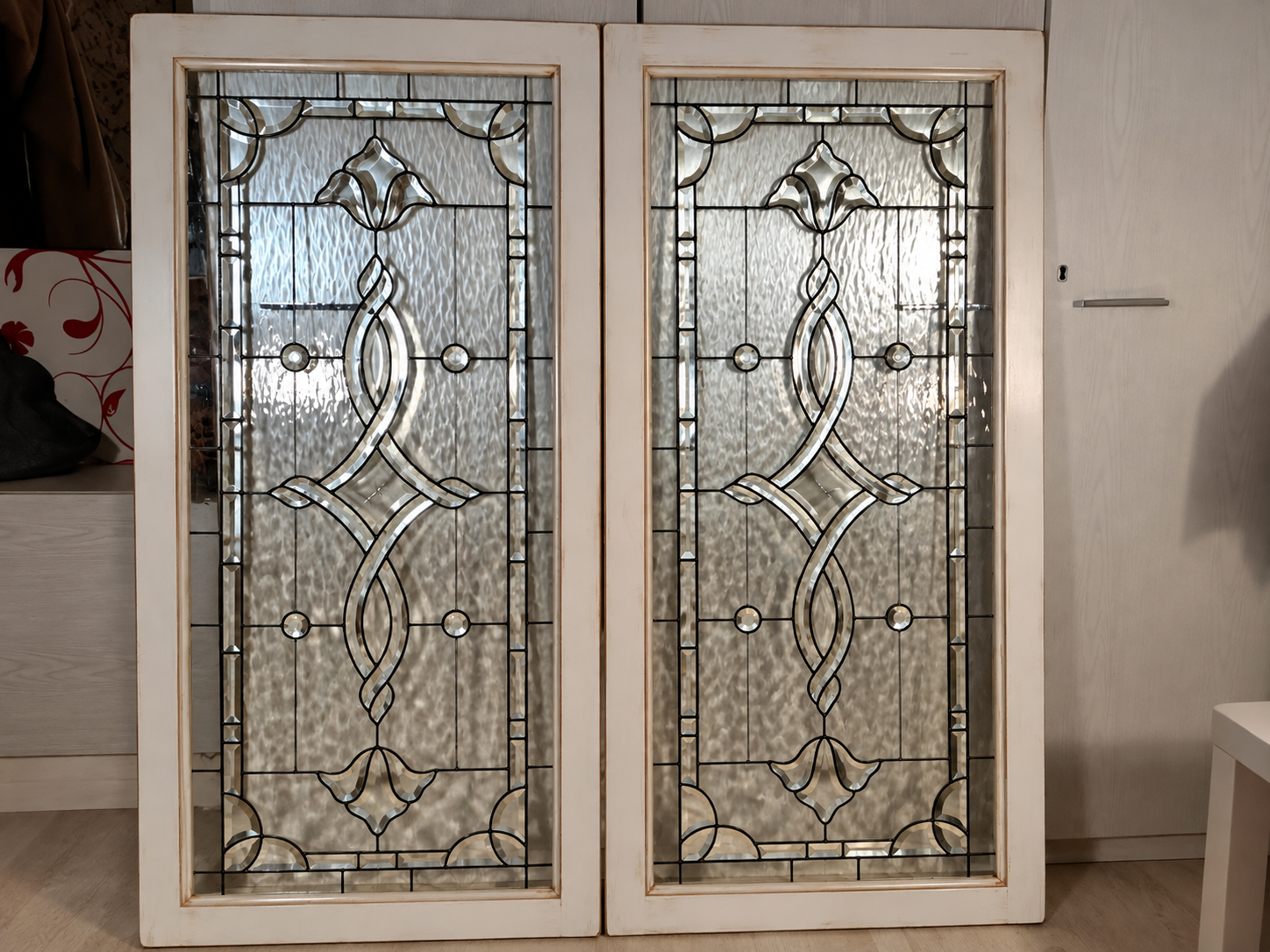 Tiffany stained glass door