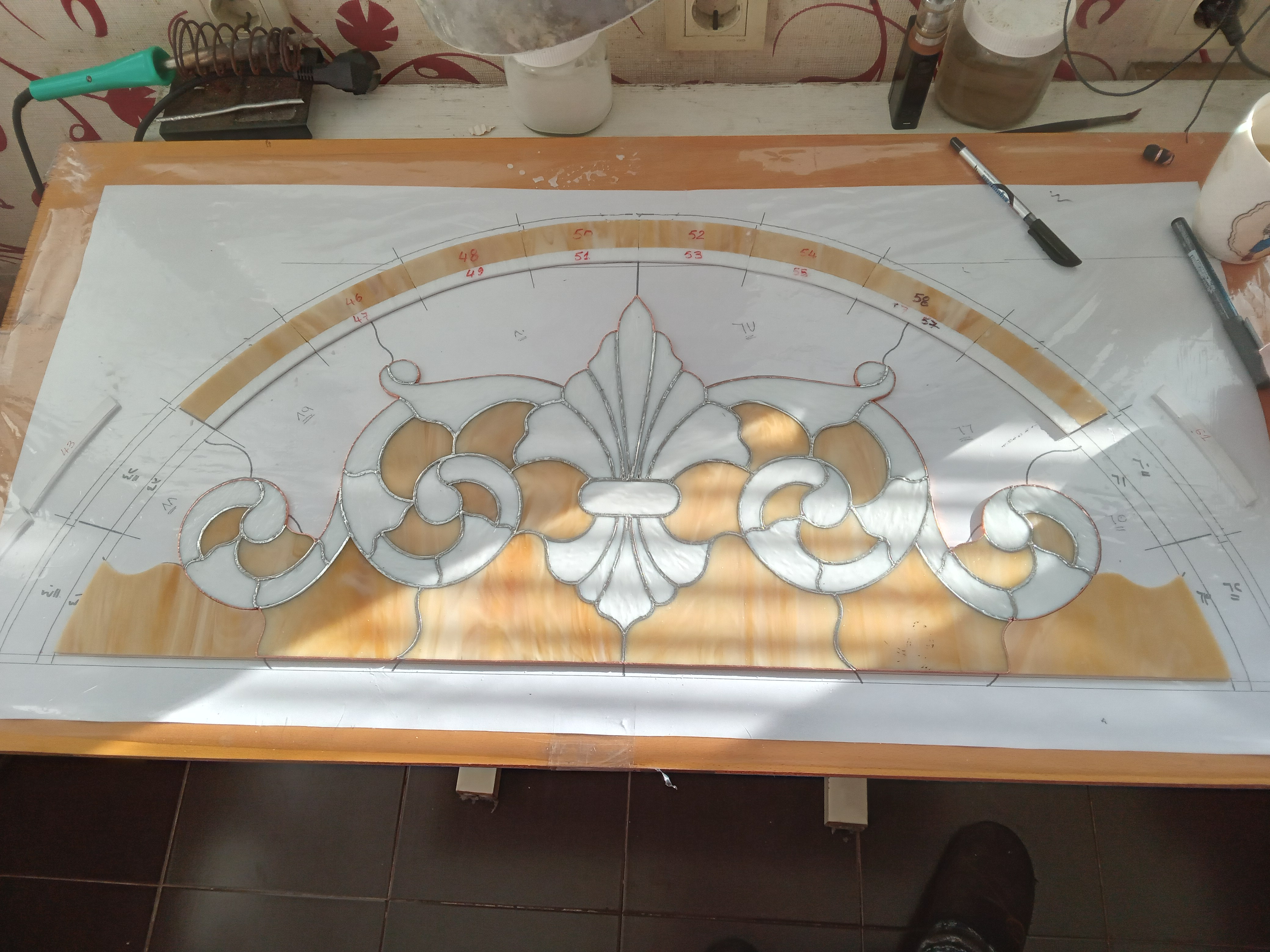 Panel Model 513 Regal Fleur craftsmanship detail
