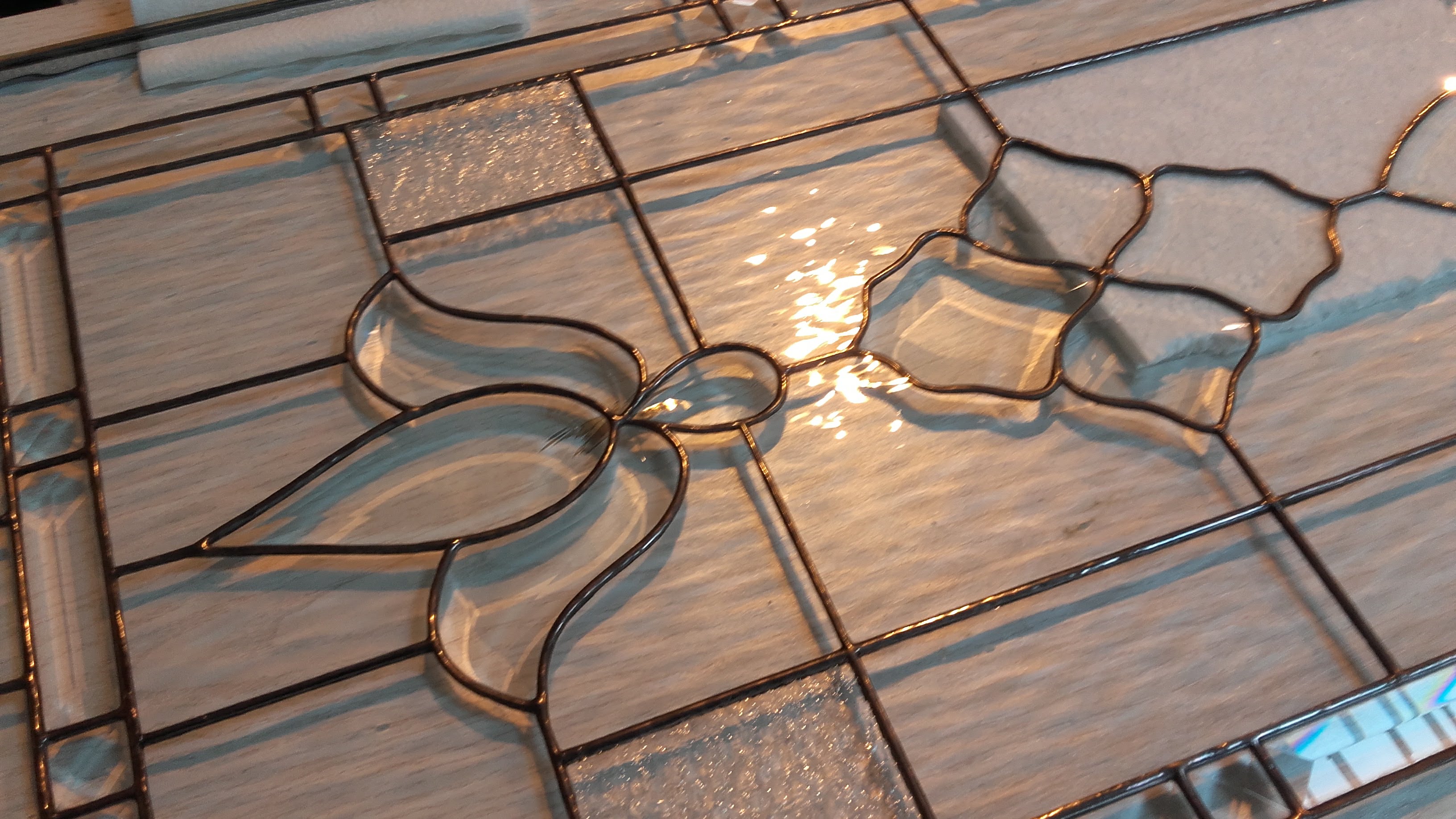 Window Model 606 — Silver Garden stained glass detail