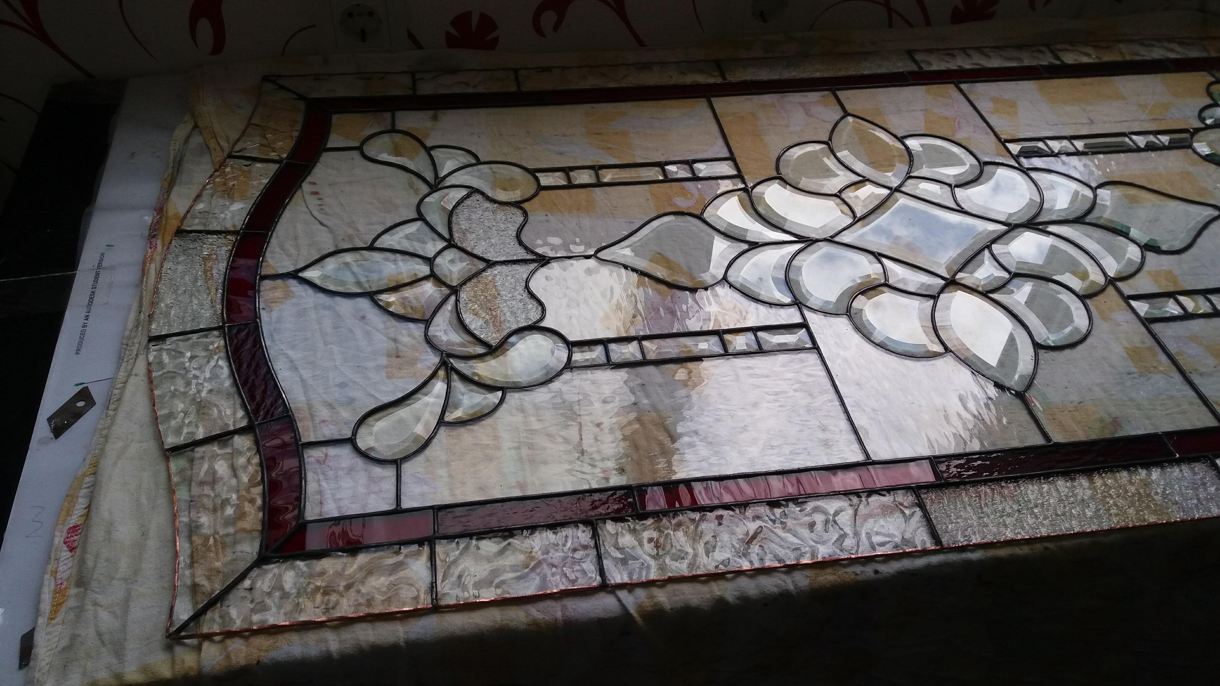 Window Model 612 — stained glass detail of Garden Symphony
