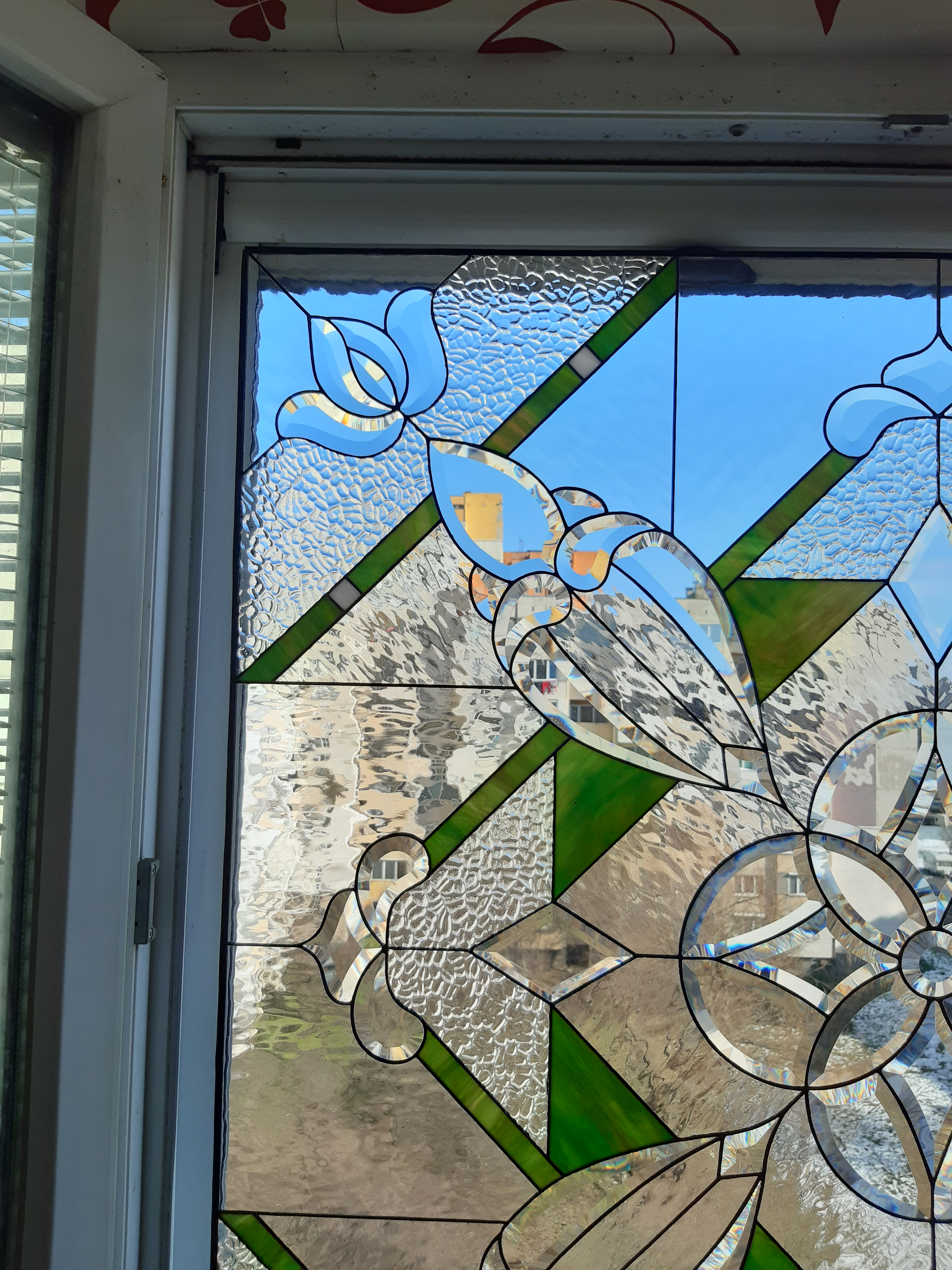 Window Model 716 — Azure Floral craftsmanship detail