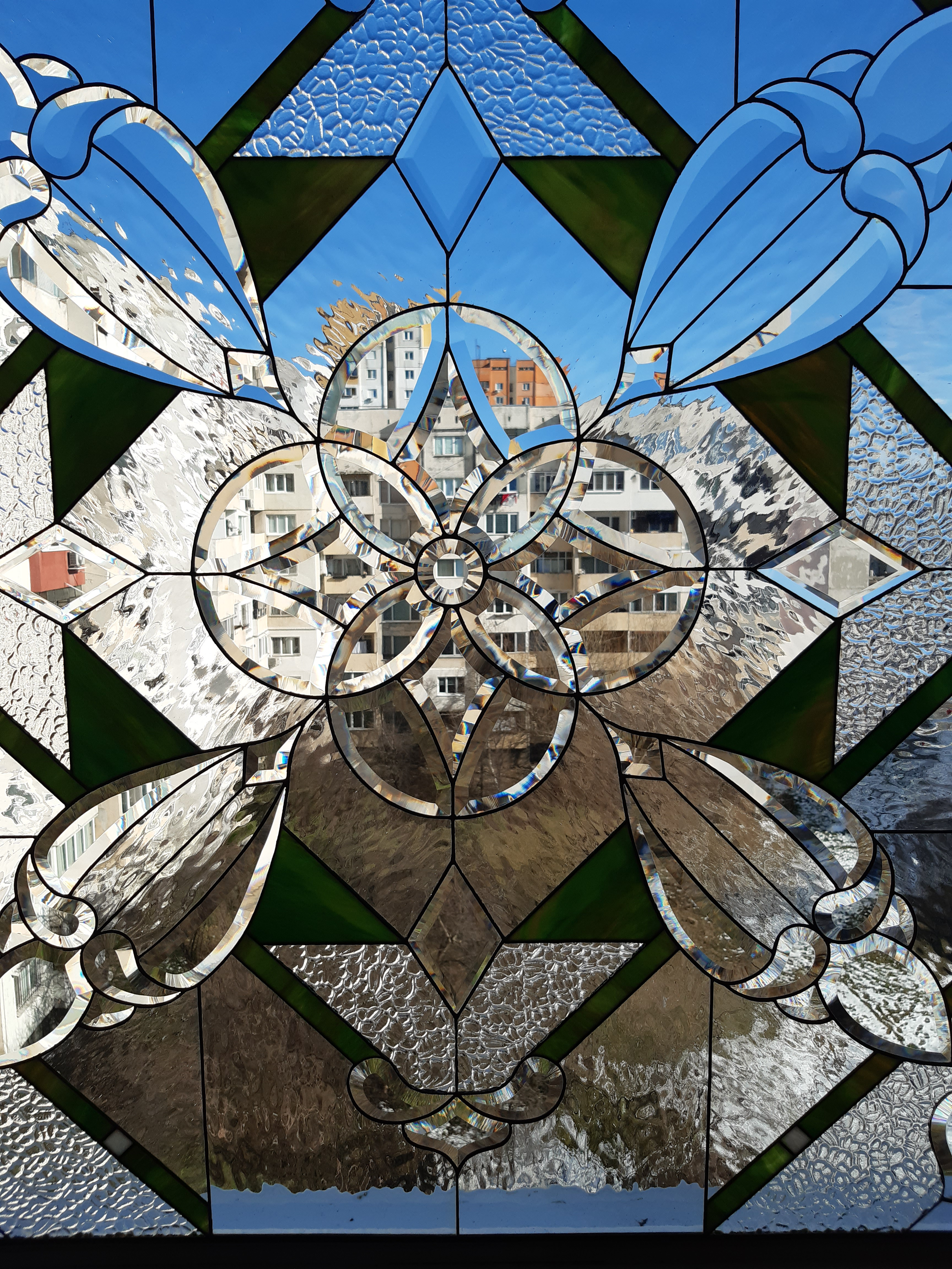 Window Model 716 — Azure Floral detail