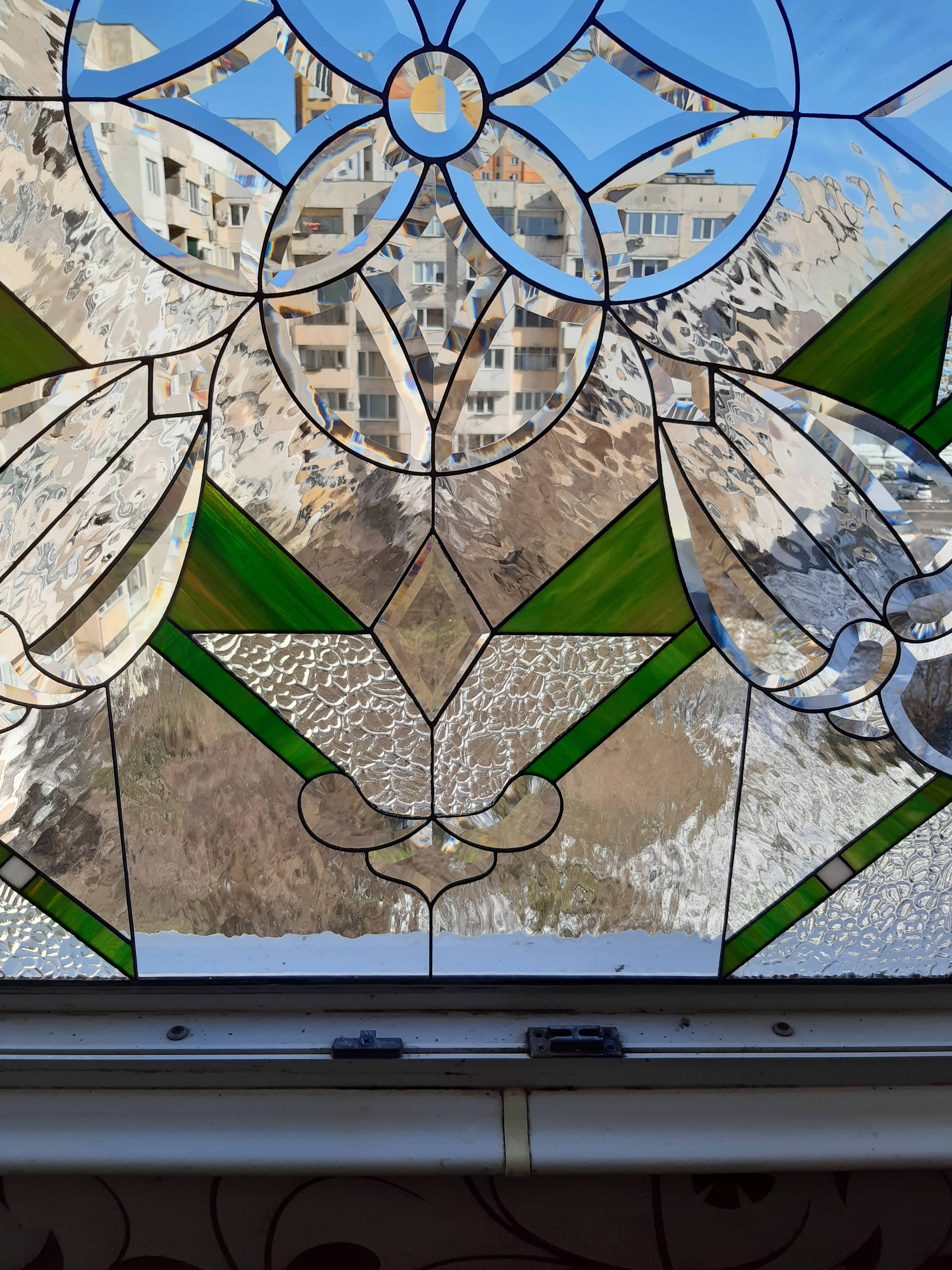 Window Model 716 — Azure Floral detail